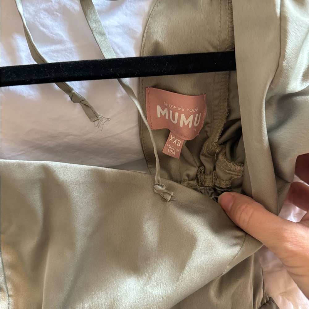 Show Me Your MuMu Light Olive Dress - Picture 6 of 6